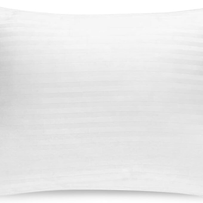 Washable Down and Feathers Pillows Standard Size - Premium Soft Pillow Authentic Canadian White  Down & Feather w/ 100% Cotton Cover for Comfort Luxury Experience - 650 Fill Power.