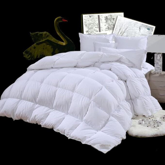 Down Duvet Home Textile 95% White Goose Down Duvet Winter Duvet Double Four Season Duvet Spring and Autumn Goose Down Duvet core Bedding Home Textile Company Gifts Duvet Anti-Duvet