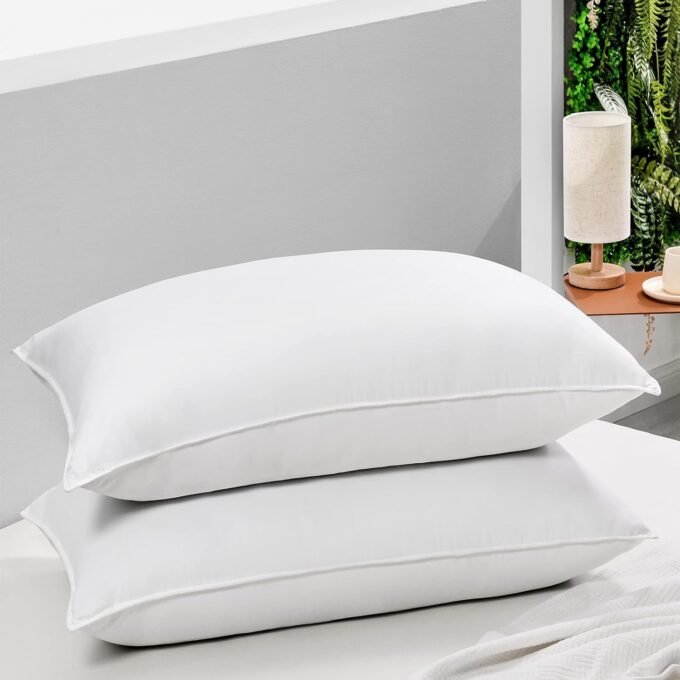 Bed Pillows Standard Size Set of 2 - Luxury Hotel Collection Down  Pillows for Sleeping, 20 x 26 Inches
