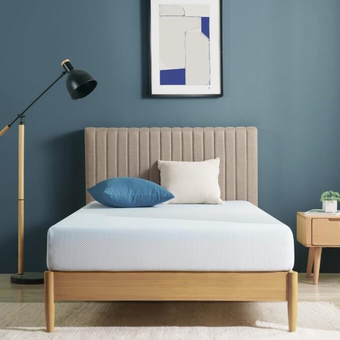 6 Inch Green Tea Cooling Memory Foam Mattress [New Version], Twin, Fiberglass Free, Medium Firmness, Cooling Gel Foam, Certified Safe Foams & Fabric, Mattress in A Box